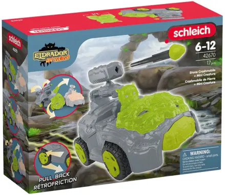 Schleich Eldrador Creatures 42670 : Crashmobile de Pierre avec Mini Creature