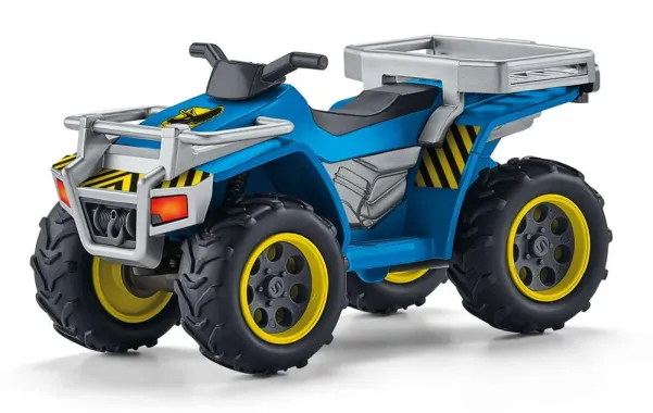 Schleich Dinosaurs 41466 : Fuite sur quad face au vélociraptor