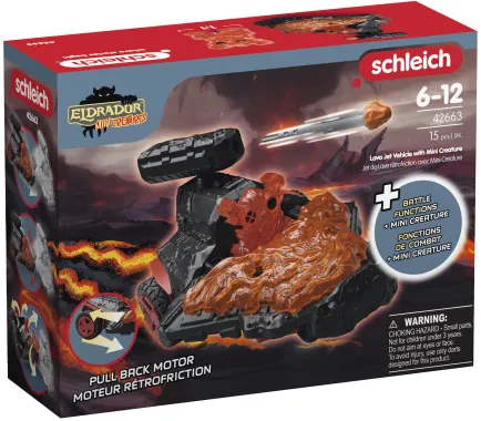 Schleich Eldrador Creatures 42663 : Jet de Lave rétrofriction avec Mini Creature
