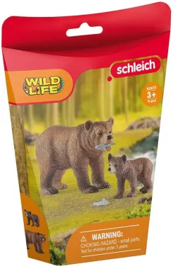 Schleich Wild Life 42473 : Maman grizzly avec ourson