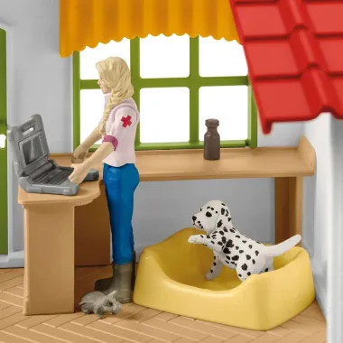 Schleich Farm World 42502 : Clinique vétérinaire avec animaux domestiques