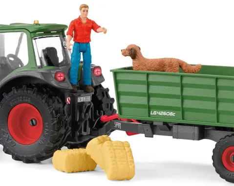 Schleich Farm World 42608 : Tracteur et remorque