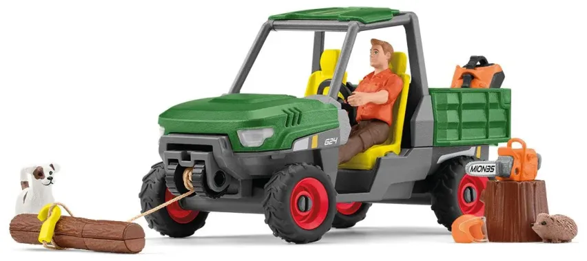 Schleich Farm World 42659 : Garde forestier avec véhicule