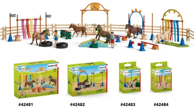 Schleich Farm World 42482 : Course d&#039;agility pour poney