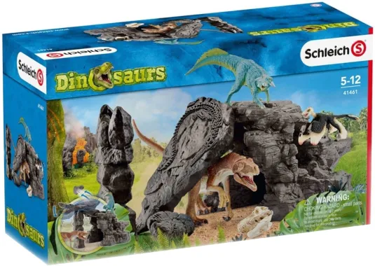 Schleich Dinosaurs 41461 : Kit de Dinosaures avec Grotte
