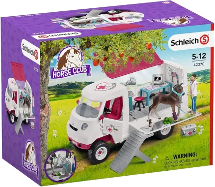 Schleich Horse Club 42370 : Vétérinaire Mobile avec Poulain Hanovrien