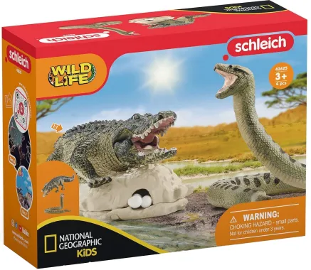 Schleich Wild Life 42625 : Duel Alligator / Anaconda (National Geographic)