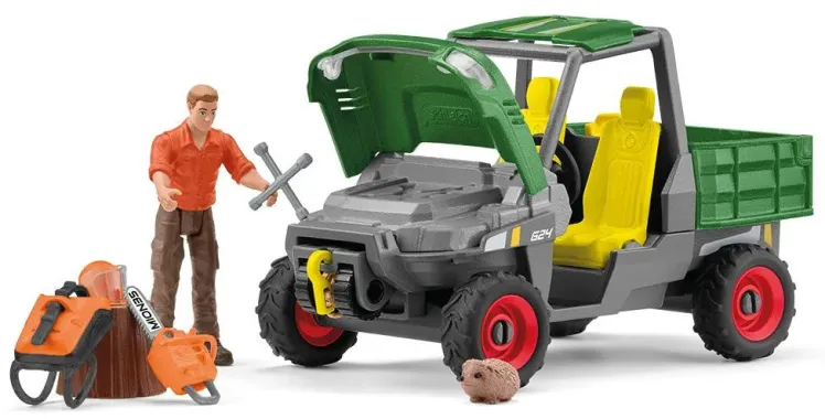 Schleich Farm World 42659 : Garde forestier avec véhicule