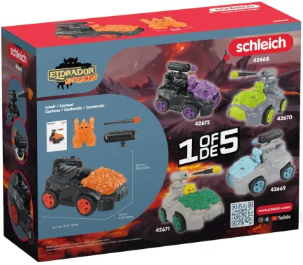 Schleich Eldrador Creatures 42668 : Crashmobile de Lave avec Mini Creature