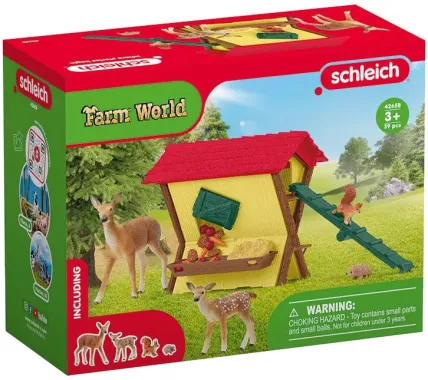 Schleich Farm World 42658 : Cabane des animaux de la forêt