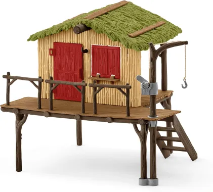 Schleich Wild Life 42350 : Station de recherche des crocodiles dans la jungle