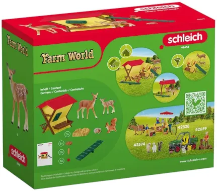 Schleich Farm World 42658 : Cabane des animaux de la forêt