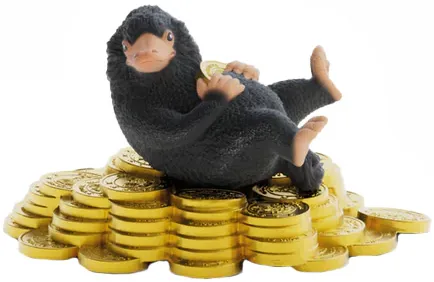 Schleich Harry Potter 14905 : Niffleur avec or (Les Animaux Fantastiques)