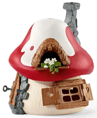 Schleich Les Schtroumpfs 20803 : Maison des Schtroumpfs avec 2 figurines