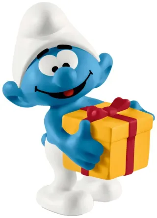 Schtroumpf avec cadeau