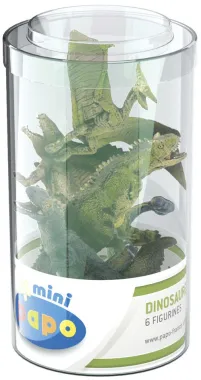 Papo Les dinosaures 33019 : Mini Plus Dinosaures Lot 2 (Tube, 6 pcs)