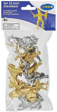 Papo Fantastique et Médiéval 33024 : Mini Chevaliers (sachet, 12 pcs)