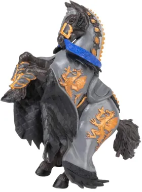 Papo Fantastique et Médiéval 36001 : Prince noir au dragon et son cheval