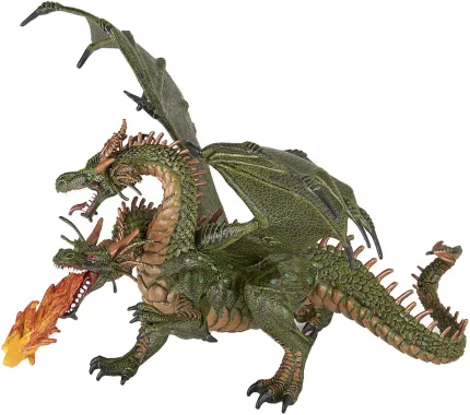 Papo Fantastique et Médiéval 36019 : Dragon deux têtes