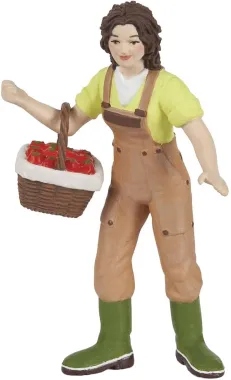 Papo La vie à la ferme 39219 : Fermière au panier