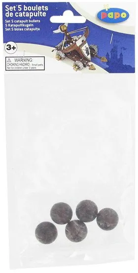 Set de 5 boulets de catapulte