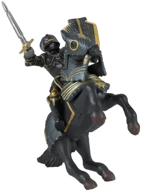Papo Fantastique et Médiéval 39275 : Chevalier en armure noire