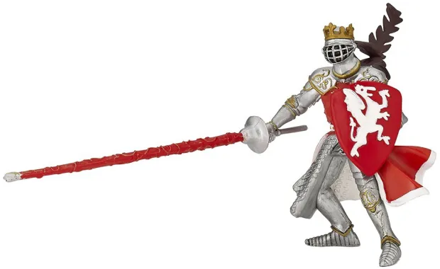 Papo Fantastique et Médiéval 39386 : Roi au dragon rouge