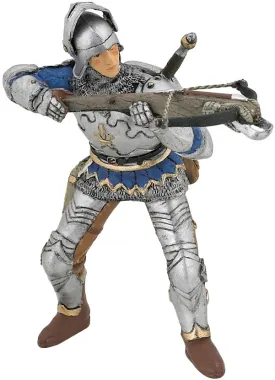 Papo Fantastique et Médiéval 39753 : Arbalétrier bleu en armure