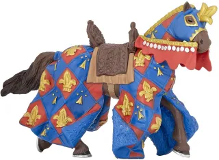 Cheval bleu fleur de lys