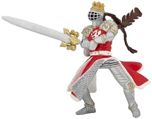 Papo Fantastique et Médiéval 39797 : Roi au dragon à l&#039;épée