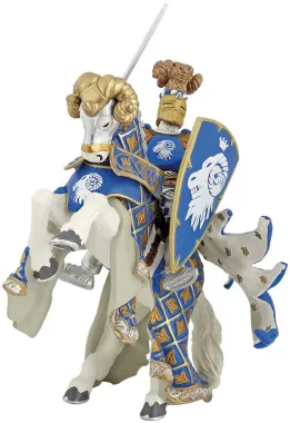 Papo Fantastique et Médiéval 39914 : Cheval du Maître des armes cimier bélier