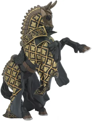 Cheval du Maître des armes cimier taureau