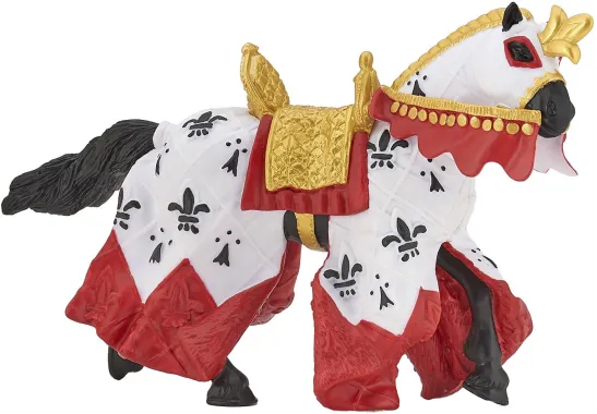 Papo Fantastique et Médiéval 39951 : Cheval du roi Arthur rouge