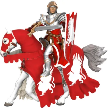 Papo Fantastique et Médiéval 39955 : Cheval du chevalier griffon