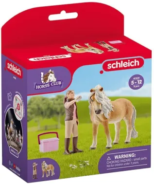 Schleich Horse Club 41431 : Palefrenière avec jument islandaise