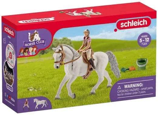 Schleich Horse Club 41433 : Cavalière sur Jument Lipizzan