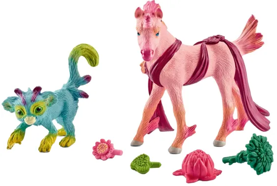Schleich Bayala 41439 : Duo d&#039;animaux arc-en-ciel