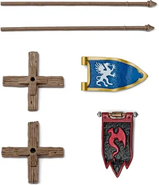 Schleich Eldrador Creatures 42149 : kit de drapeaux