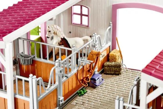 Schleich Horse Club 42344 : Centre Equestre avec cavalier et chevaux