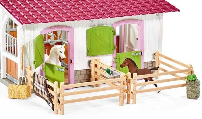 Schleich Horse Club 42344 : Centre Equestre avec cavalier et chevaux