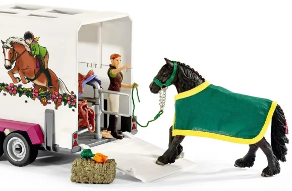 Schleich Horse Club 42346 : Pick-up avec Remorque pour Cheval