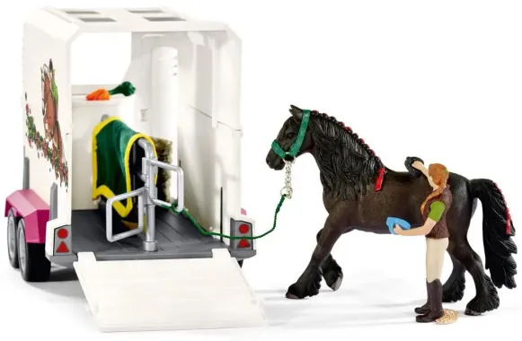 Schleich Horse Club 42346 : Pick-up avec Remorque pour Cheval