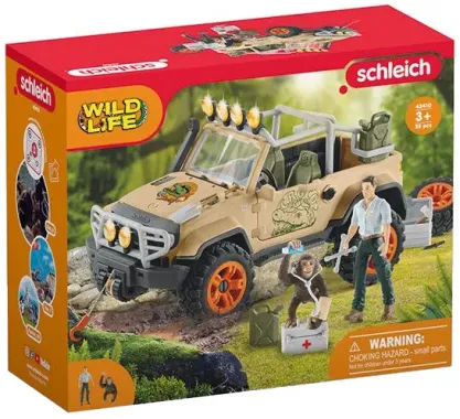 Schleich Wild Life 42410 : Véhicule tout-terrain avec treuil