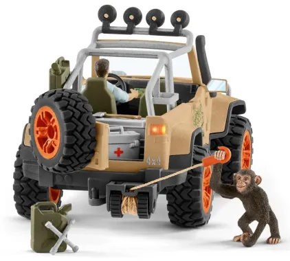 Schleich Wild Life 42410 : Véhicule tout-terrain avec treuil