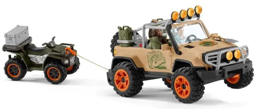 Schleich Wild Life 42410 : Véhicule tout-terrain avec treuil