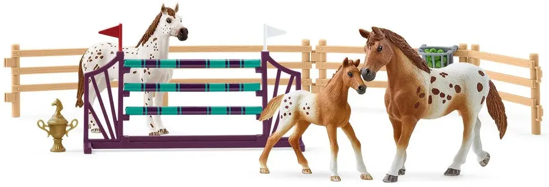 Schleich Horse Club 42433 : L’entraînement au concours d&#039;Horse Club Lisa