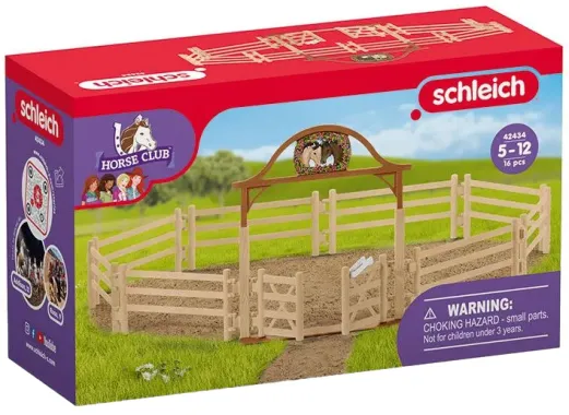 Schleich Horse Club 42434 : Pré pour chevaux avec portail