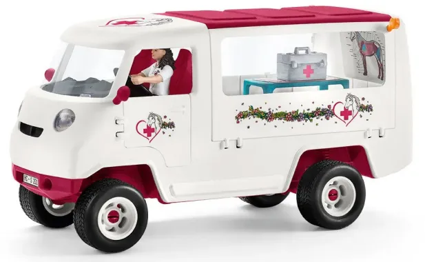 Schleich Horse Club 42439 : Vétérinaire Mobile avec Poulain Hanovrien