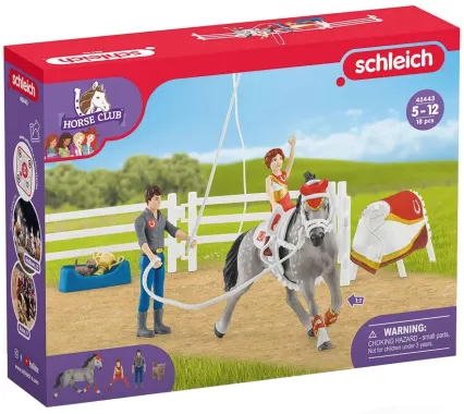 Schleich Horse Club 42443 : Kit de voltige équestre Horse Club Mia