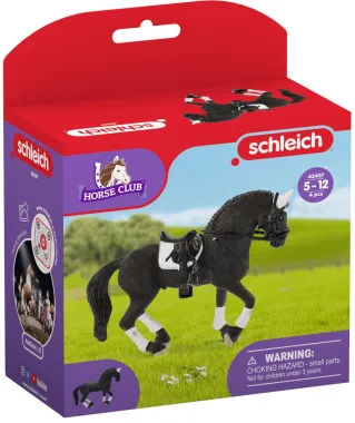 Schleich Horse Club 42457 : Etalon Frison concours équestre